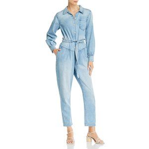 Rebecca Taylor Women's Long Sleeve Denim Jumpsuit